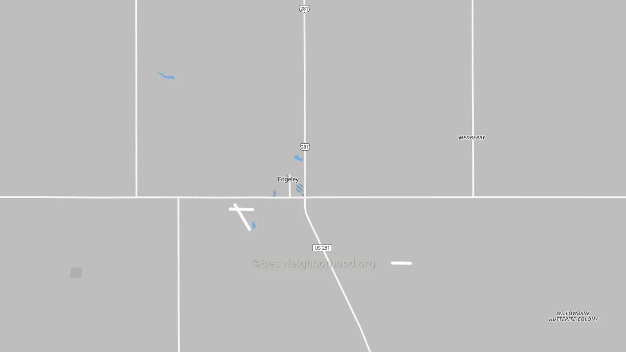 Transit Grade map of 58433, ND