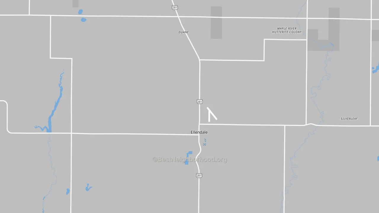 Transit Grade map of 58436, ND