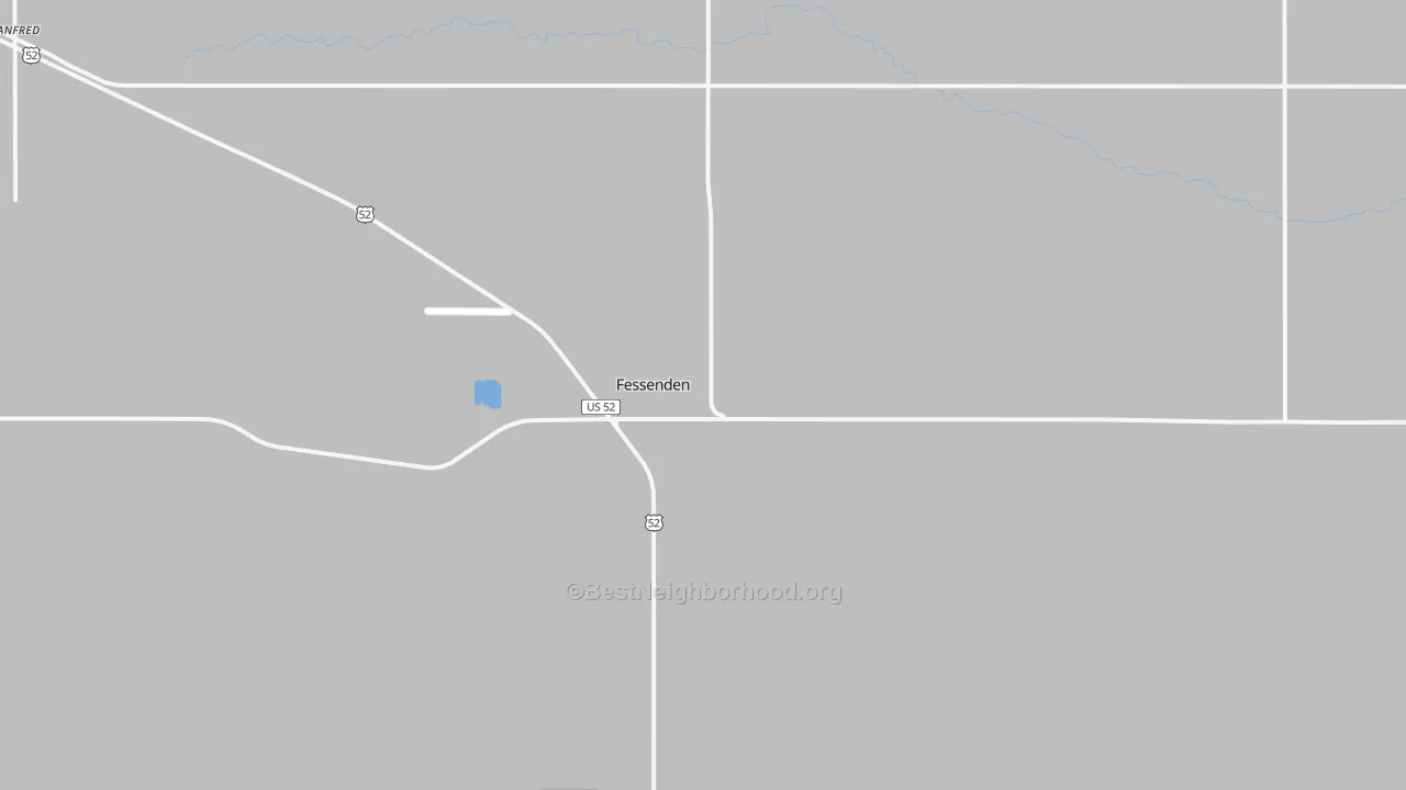 Transit Grade map of 58438, ND
