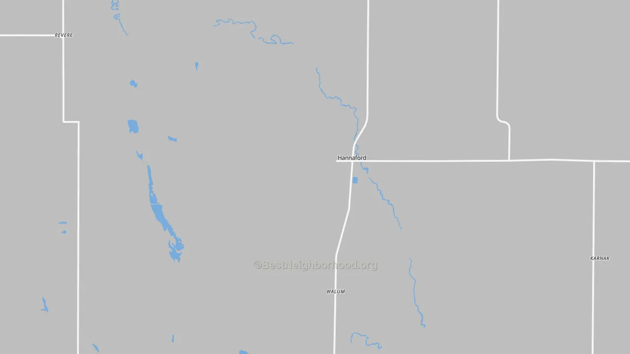 Transit Grade map of 58448, ND