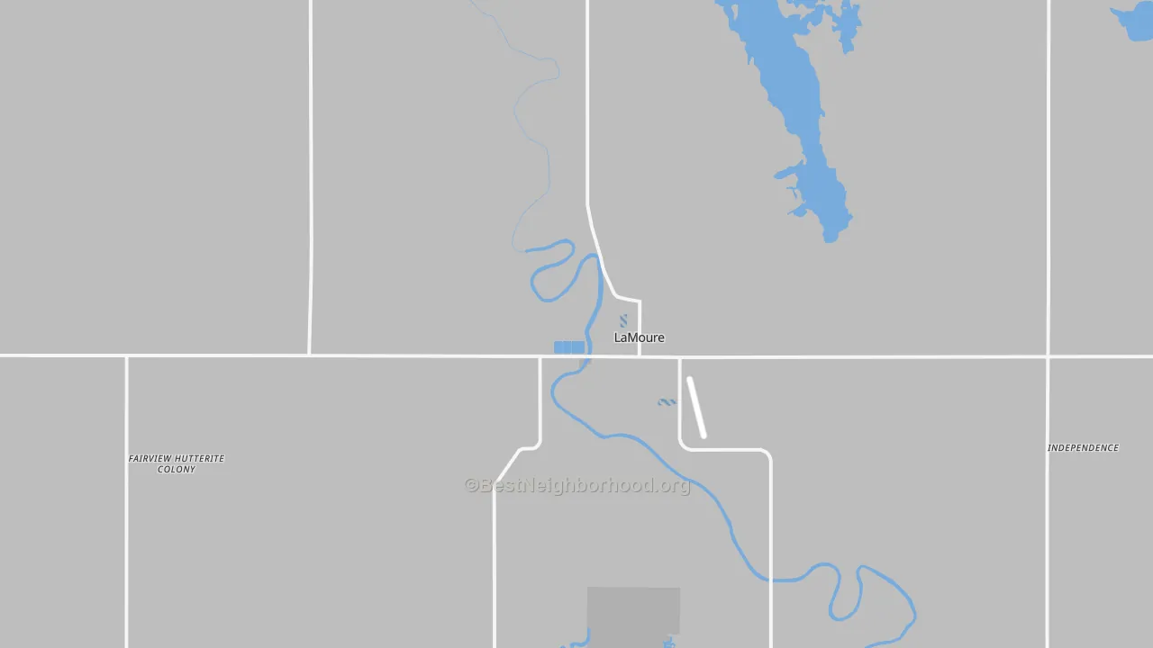 Transit Grade map of 58458, ND