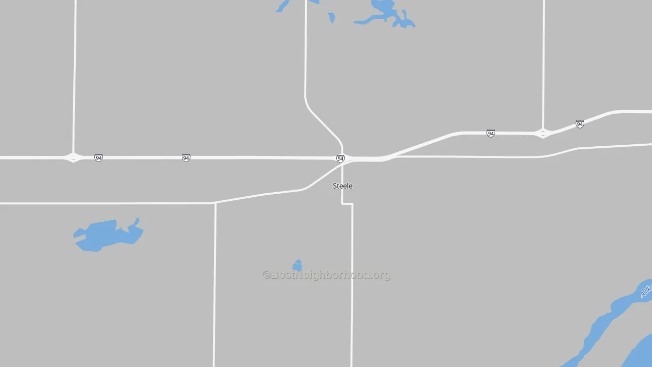 Transit Grade map of 58482, ND