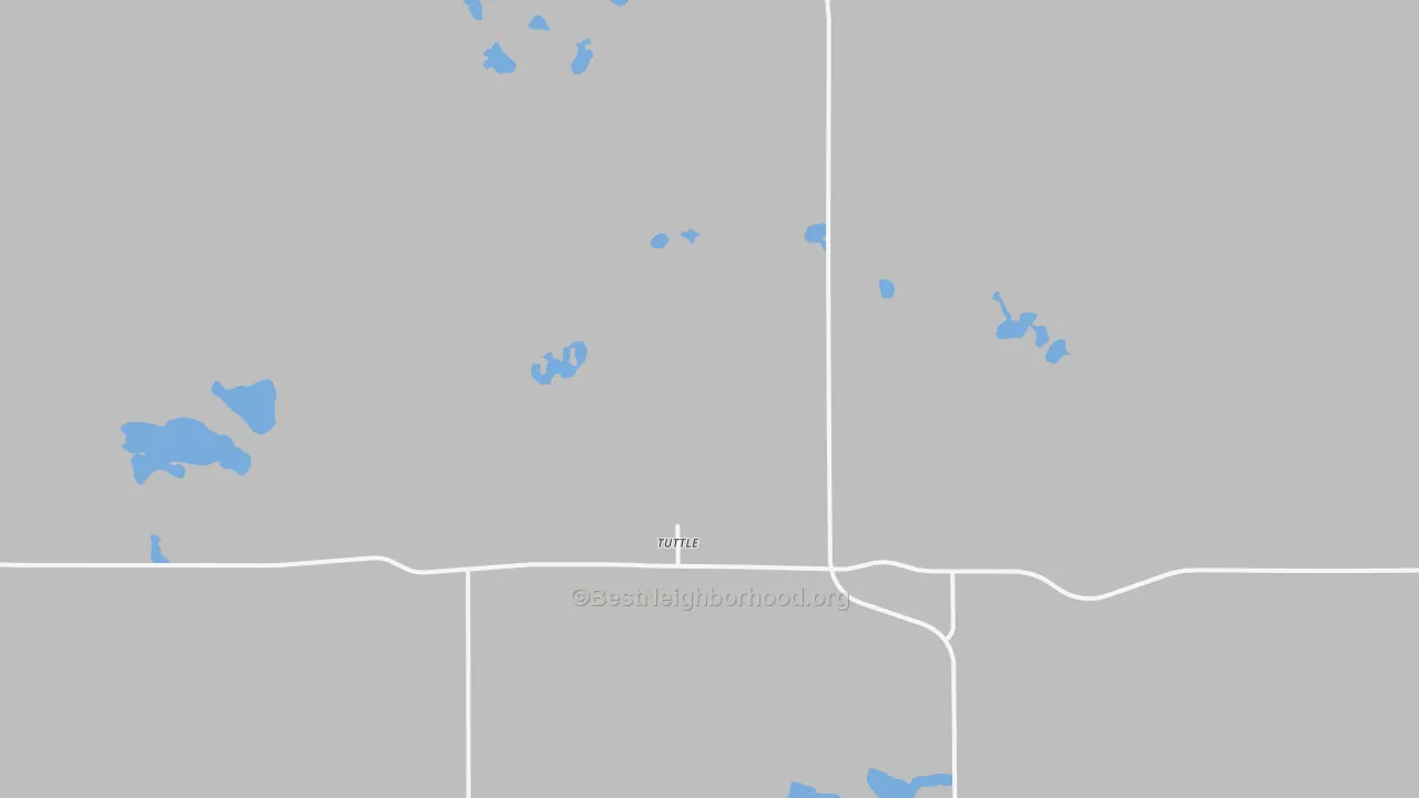 Transit Grade map of 58488, ND