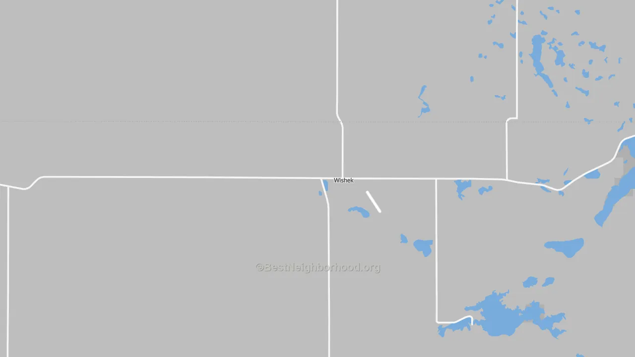 Transit Grade map of 58495, ND