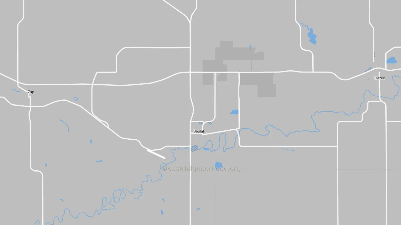 Transit Grade map of 58523, ND