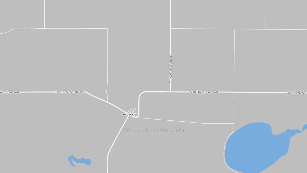 Transit Grade map of 58524, ND