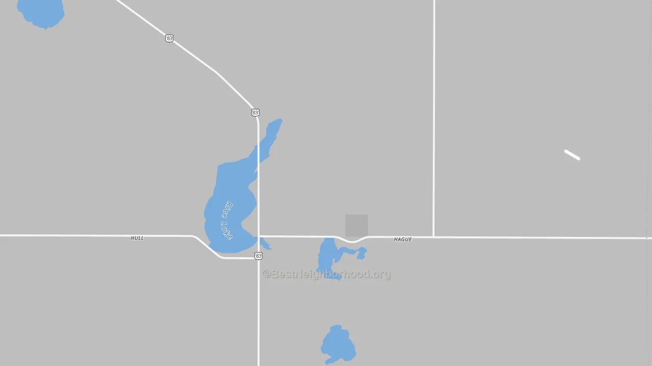 Transit Grade map of 58542, ND