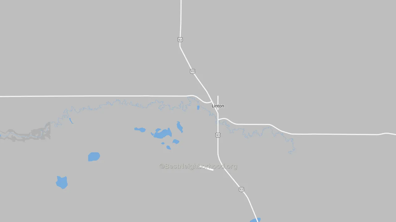 Transit Grade map of 58552, ND