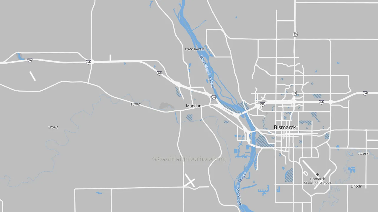 Transit Grade map of 58554, ND