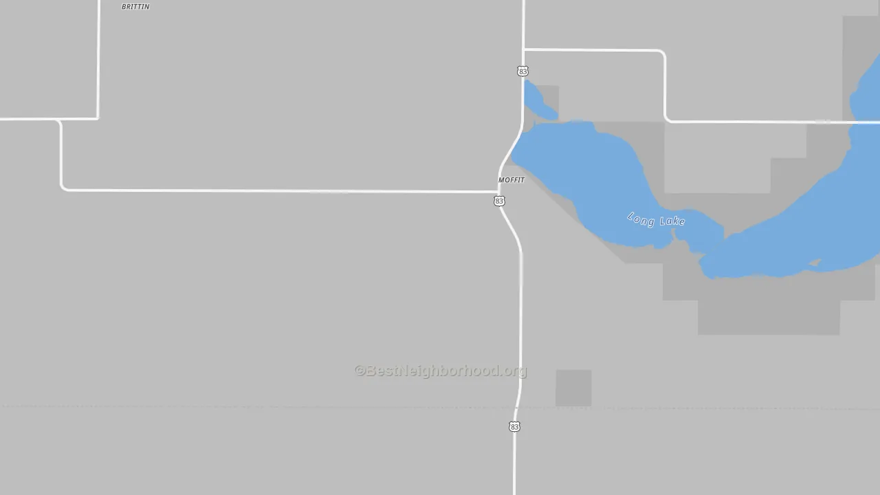 Transit Grade map of 58560, ND