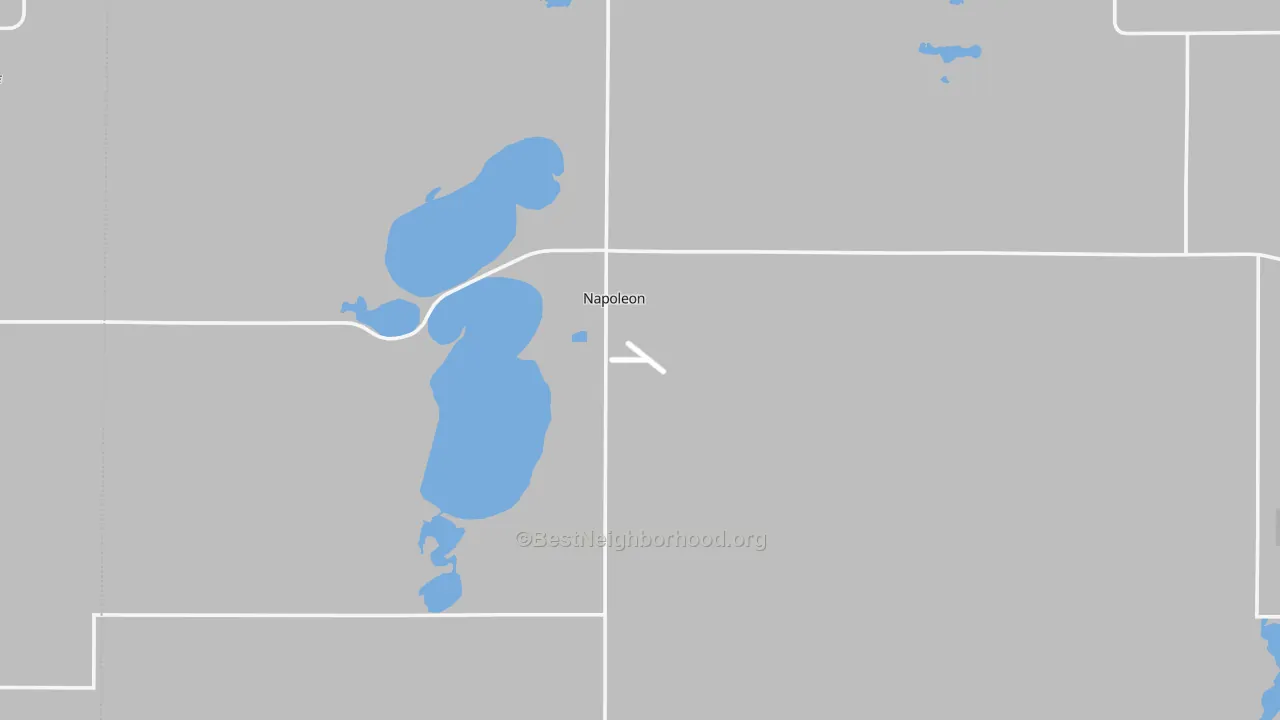 Transit Grade map of 58561, ND