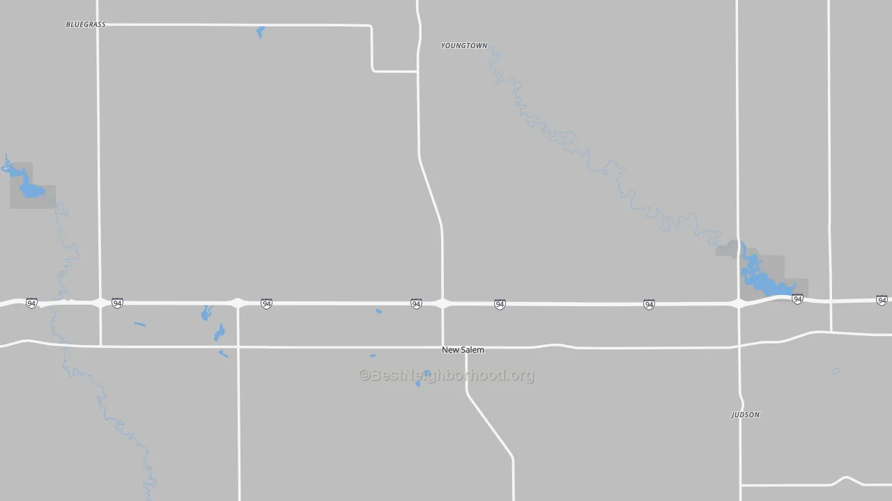 Transit Grade map of 58563, ND