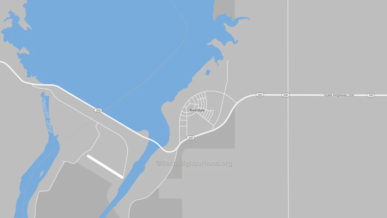 Transit Grade map of 58565, ND