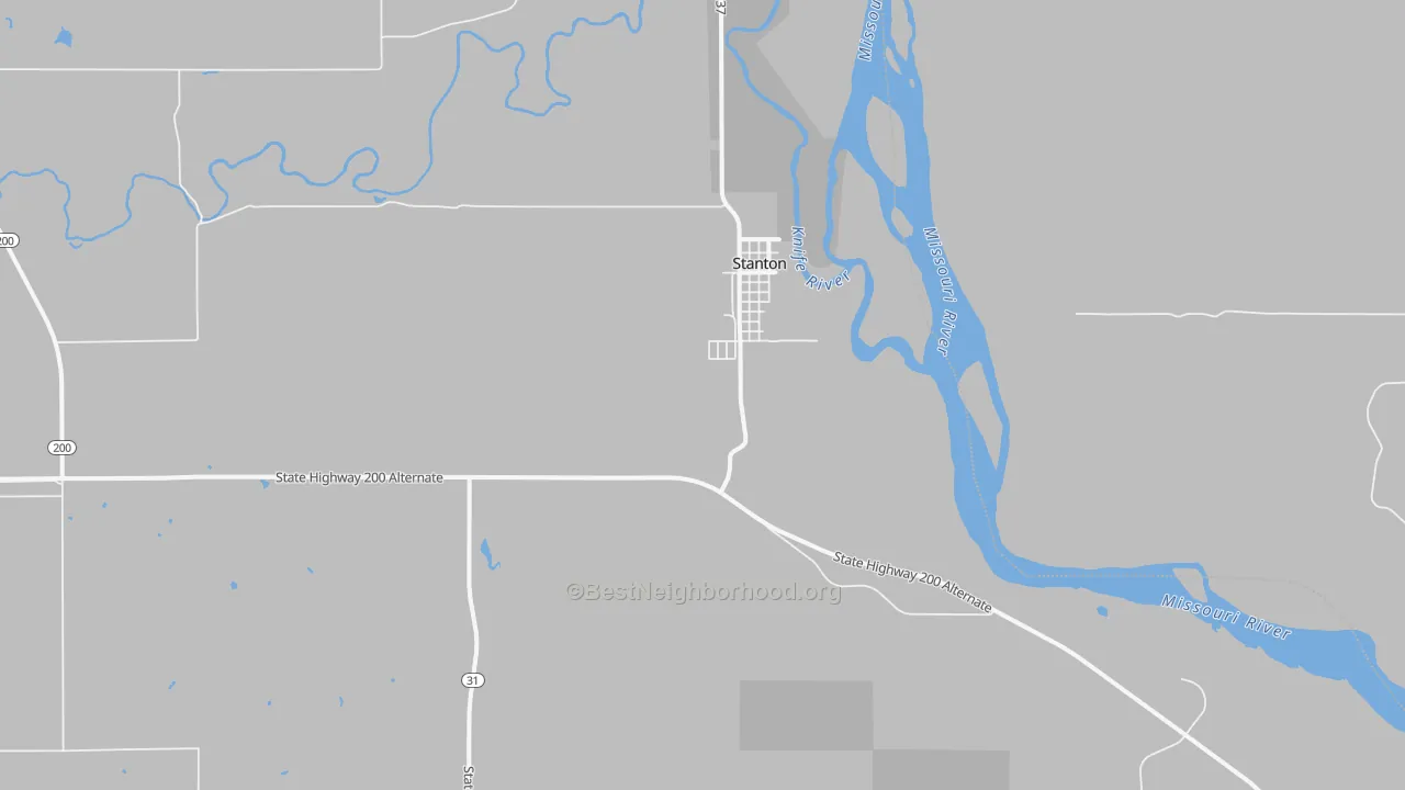 Transit Grade map of 58571, ND
