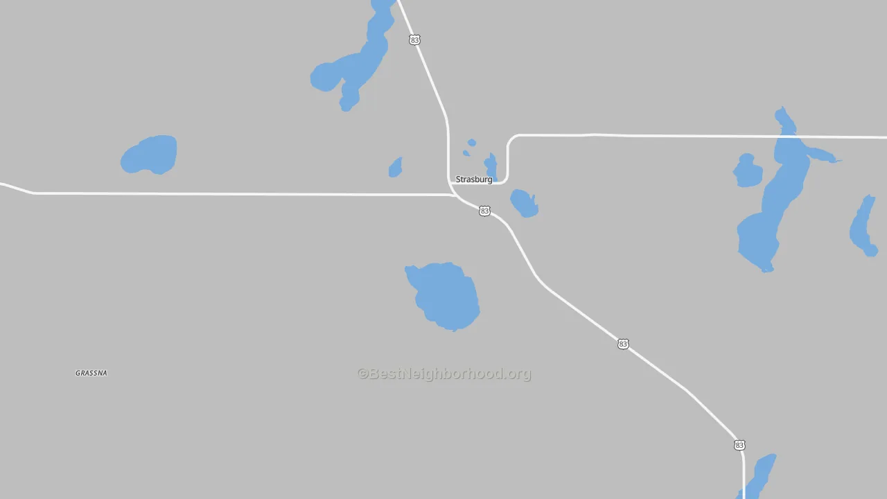Transit Grade map of 58573, ND
