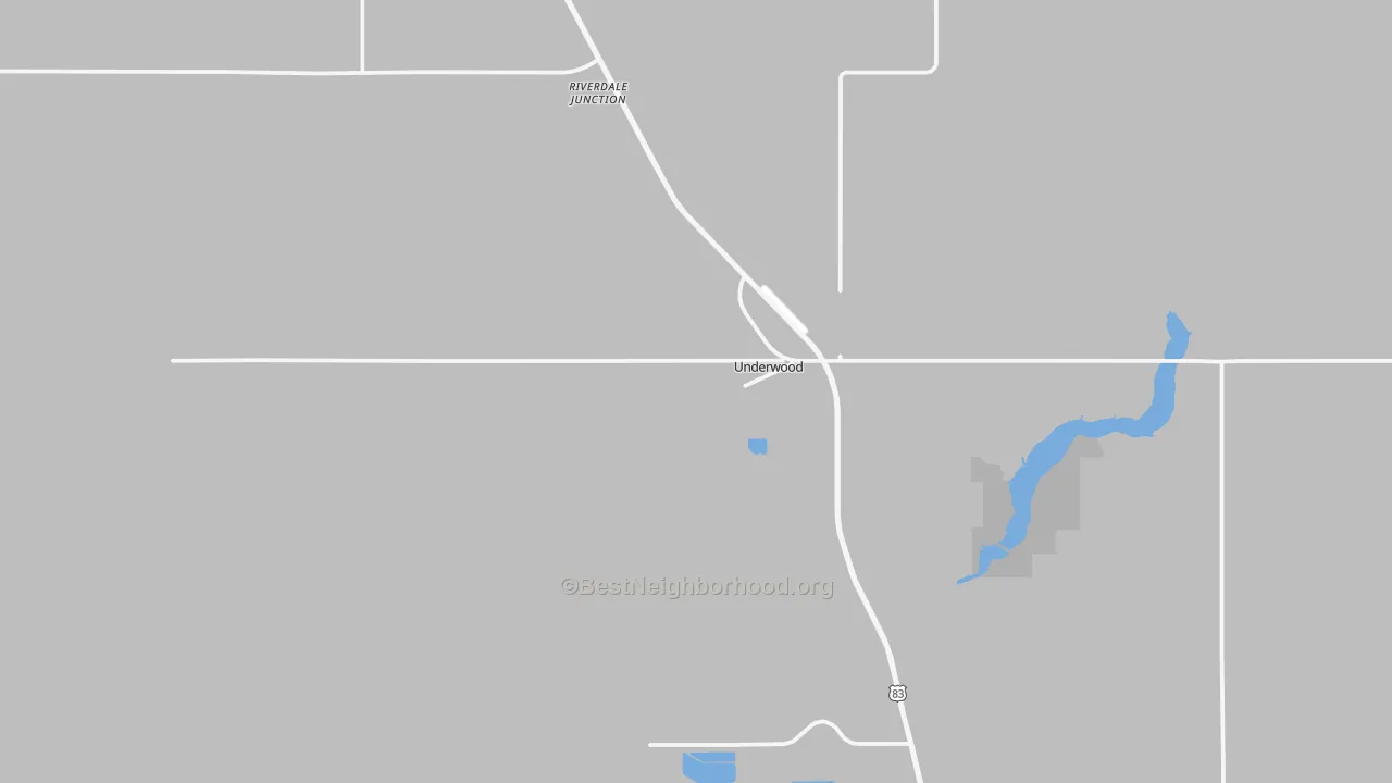 Transit Grade map of 58576, ND