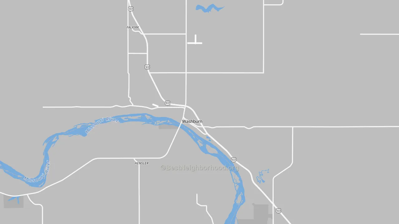 Transit Grade map of 58577, ND