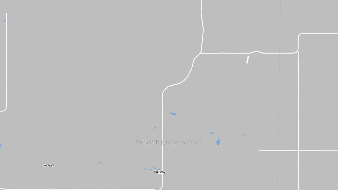 Transit Grade map of 58636, ND