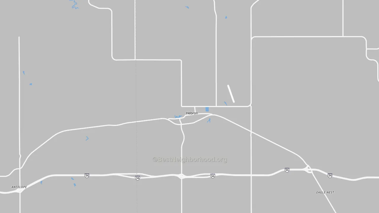 Transit Grade map of 58638, ND