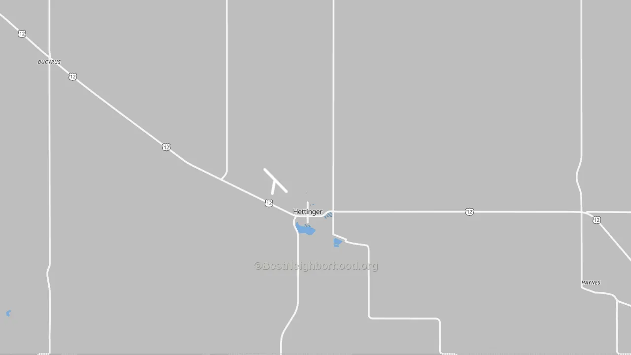 Transit Grade map of 58639, ND