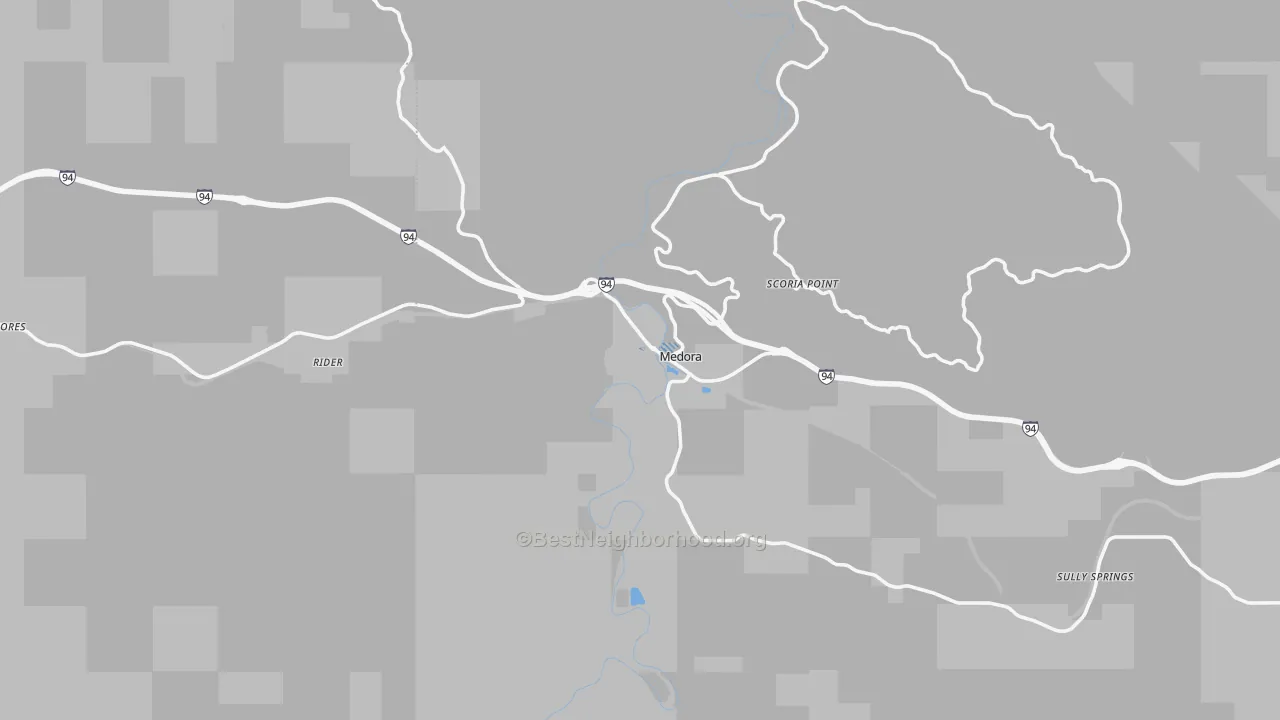 Transit Grade map of 58645, ND