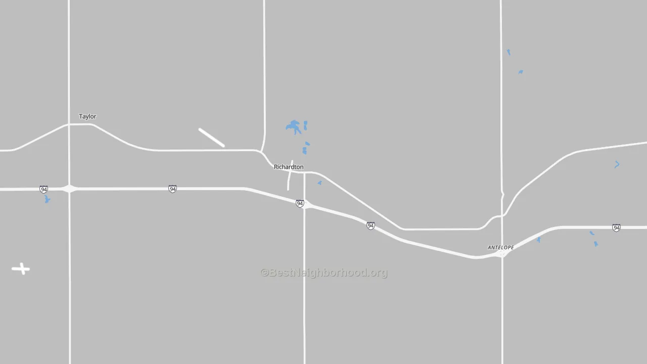 Transit Grade map of 58652, ND