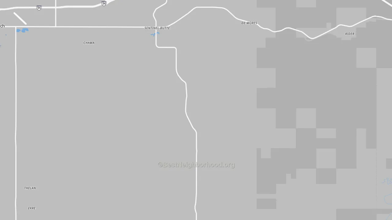 Transit Grade map of 58654, ND