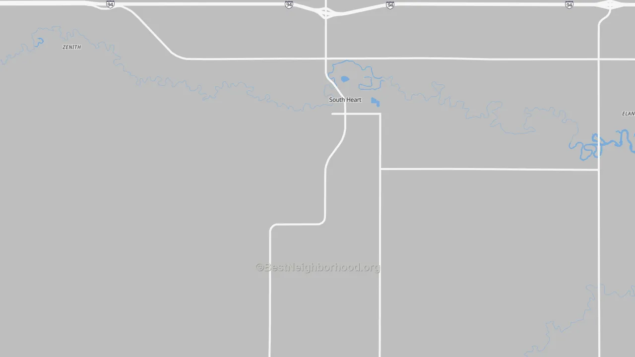 Transit Grade map of 58655, ND