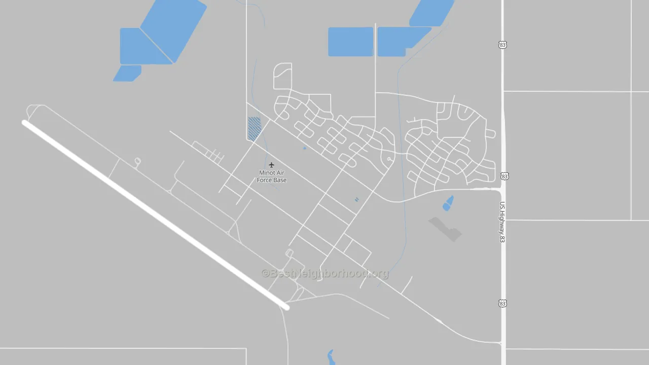 Transit Grade map of 58705, ND