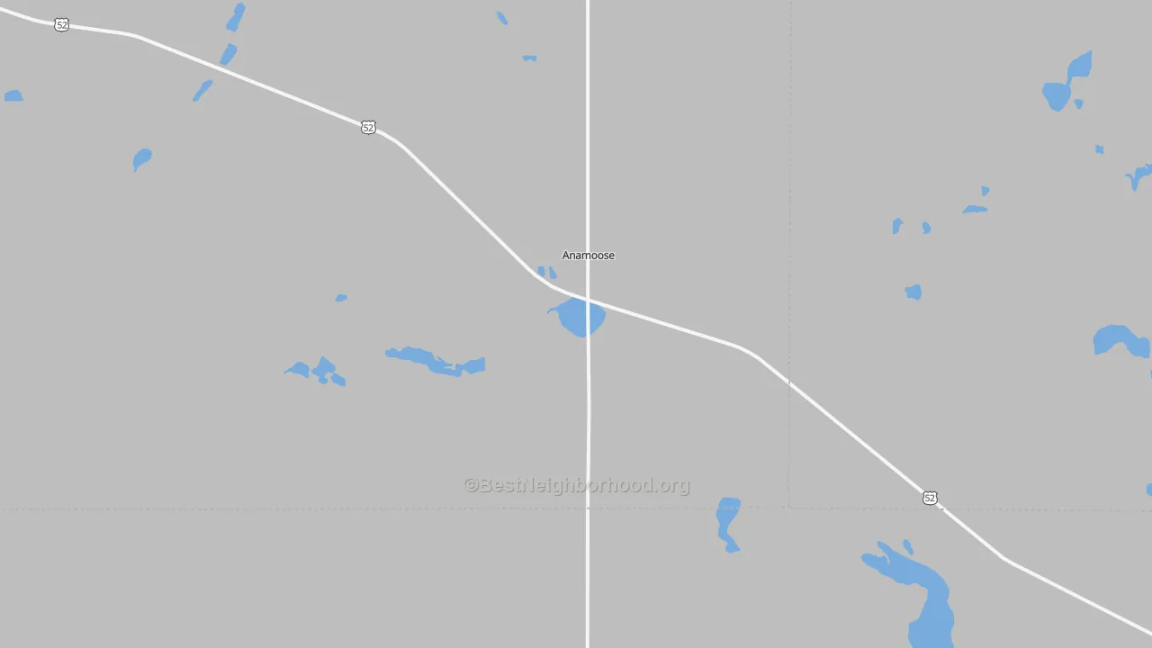 Transit Grade map of 58710, ND