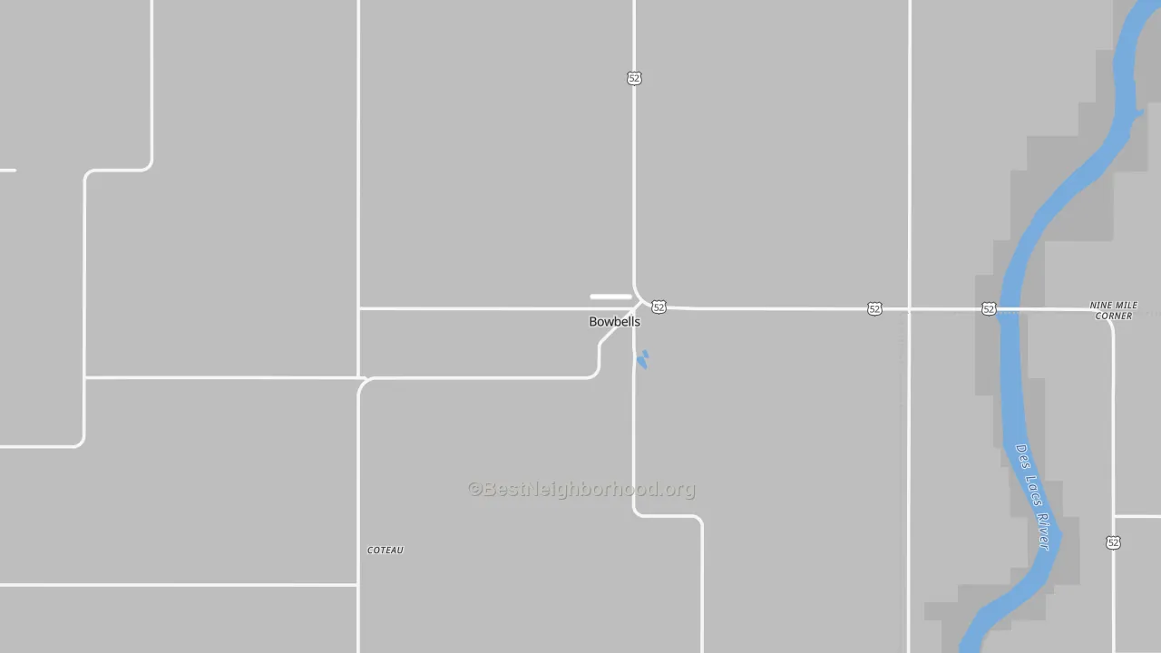 Transit Grade map of 58721, ND
