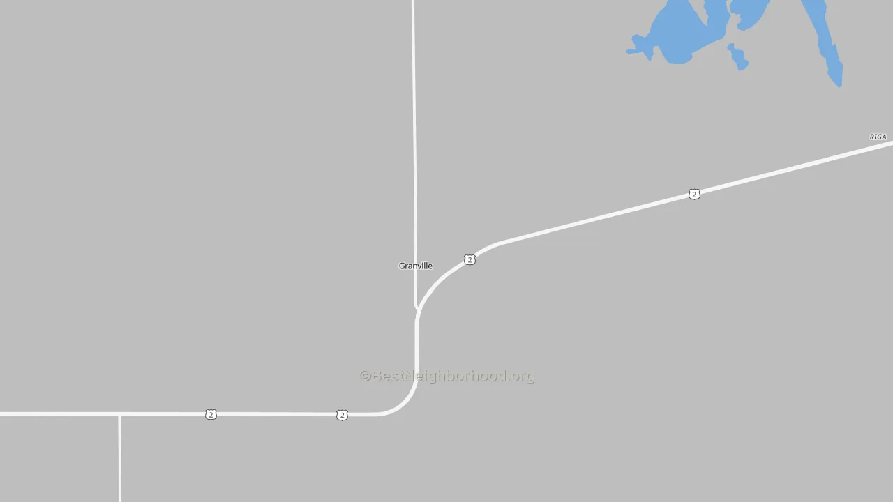 Transit Grade map of 58741, ND