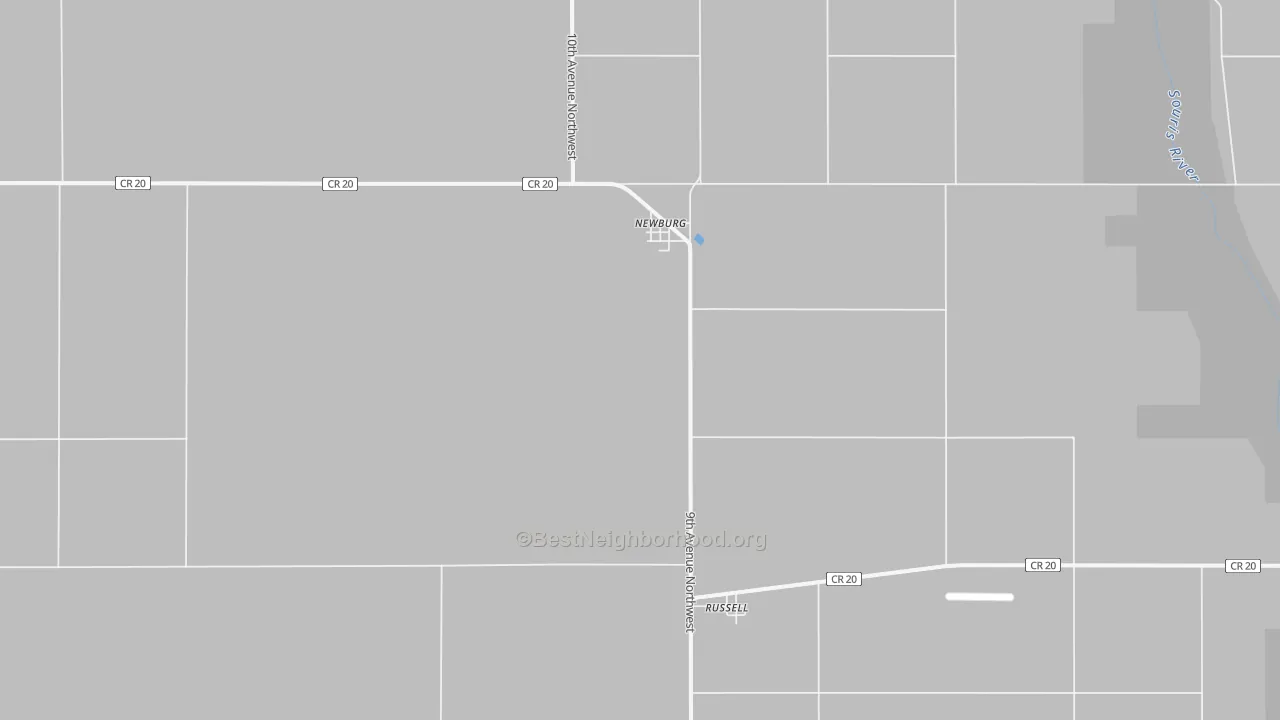 Transit Grade map of 58762, ND