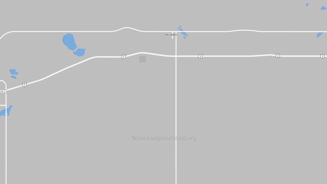 Transit Grade map of 58769, ND