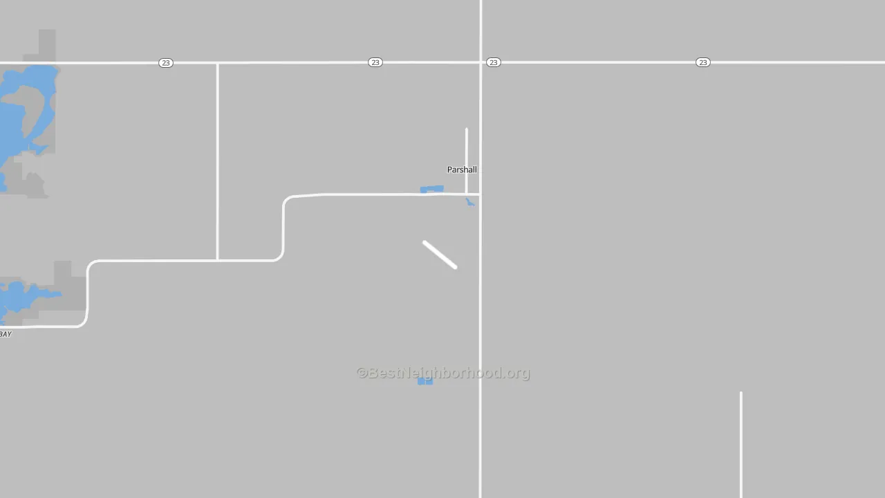 Transit Grade map of 58770, ND