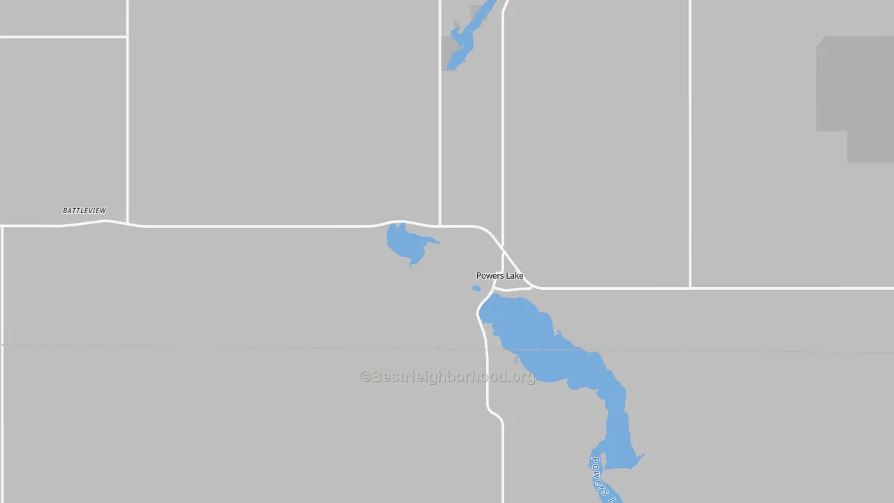 Transit Grade map of 58773, ND