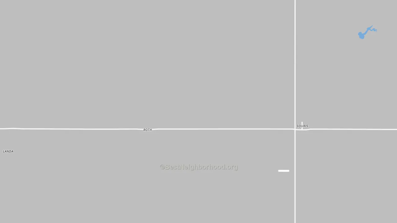 Transit Grade map of 58783, ND