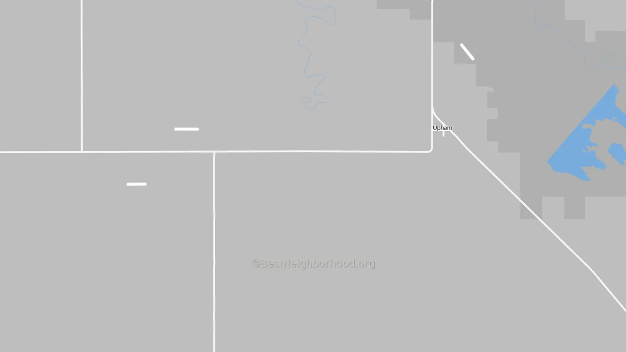 Transit Grade map of 58789, ND