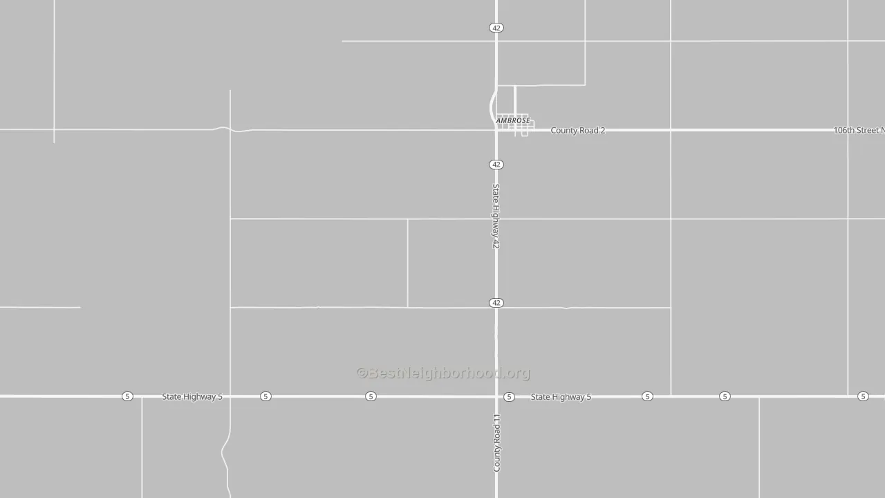 Transit Grade map of 58833, ND