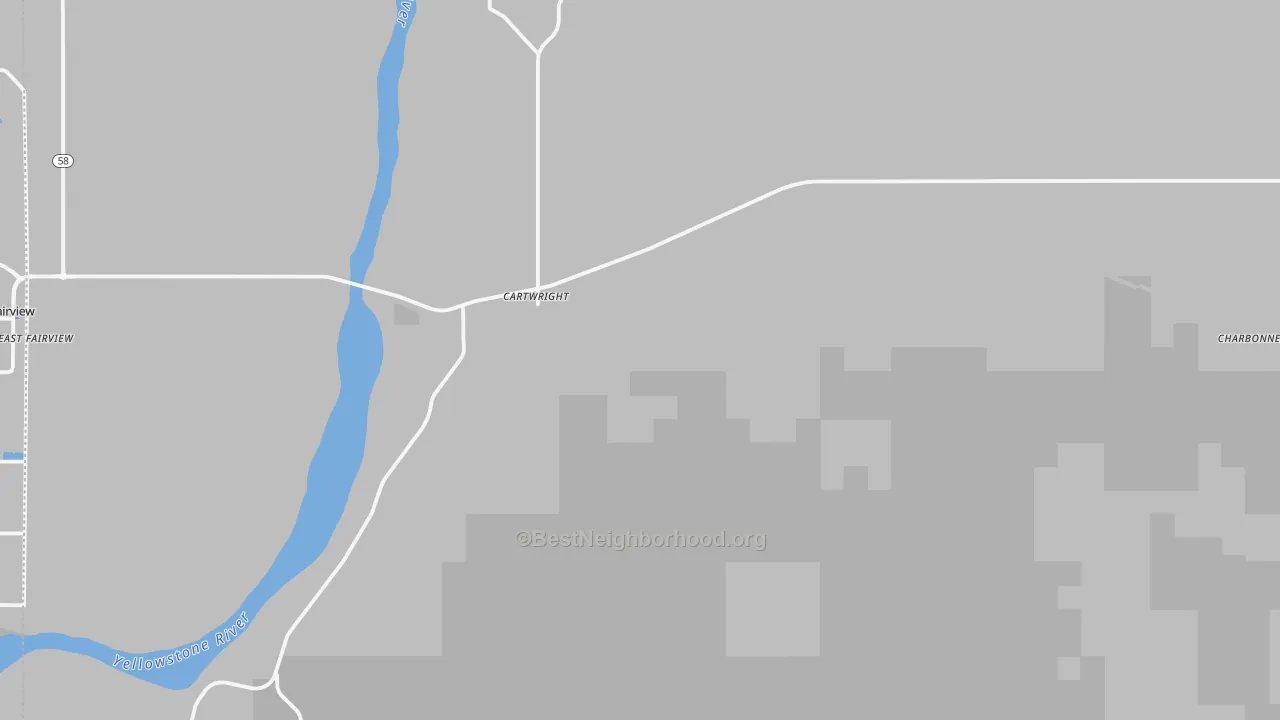 Transit Grade map of 58838, ND