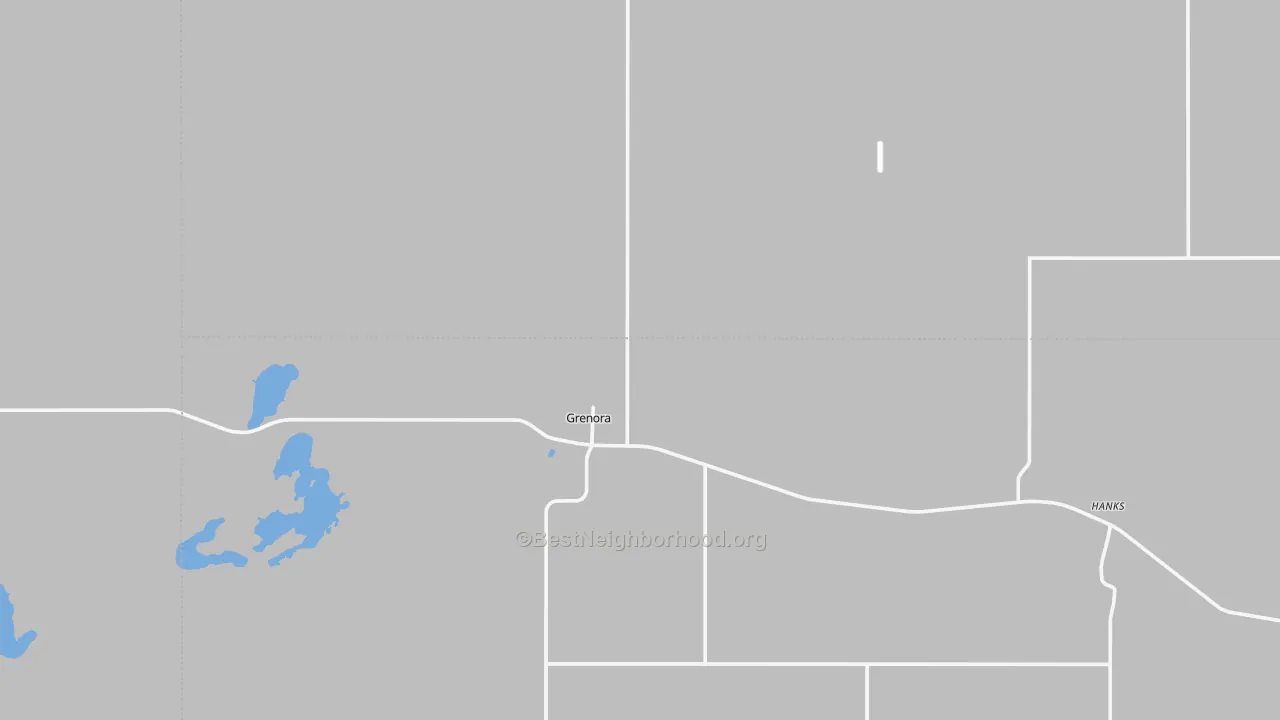 Transit Grade map of 58845, ND