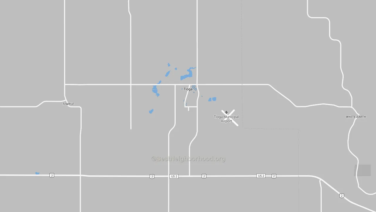 Transit Grade map of 58852, ND