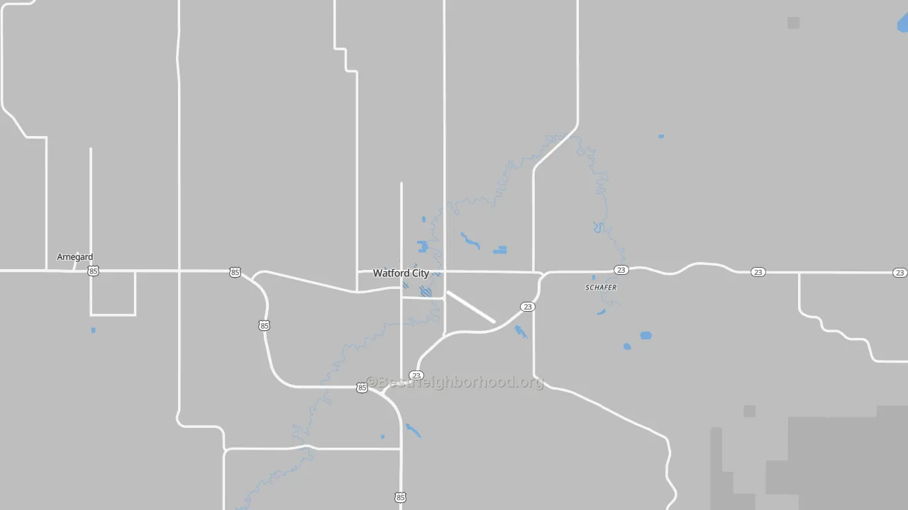 Transit Grade map of 58854, ND