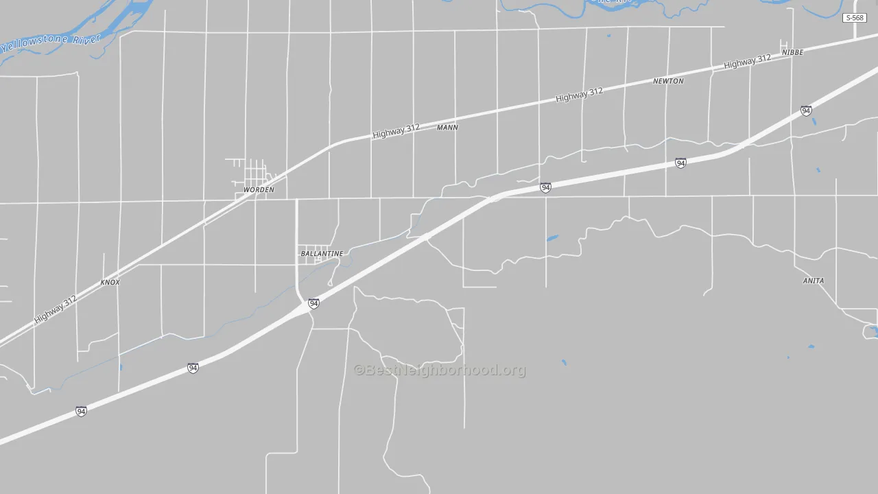 Transit Grade map of 59006, MT