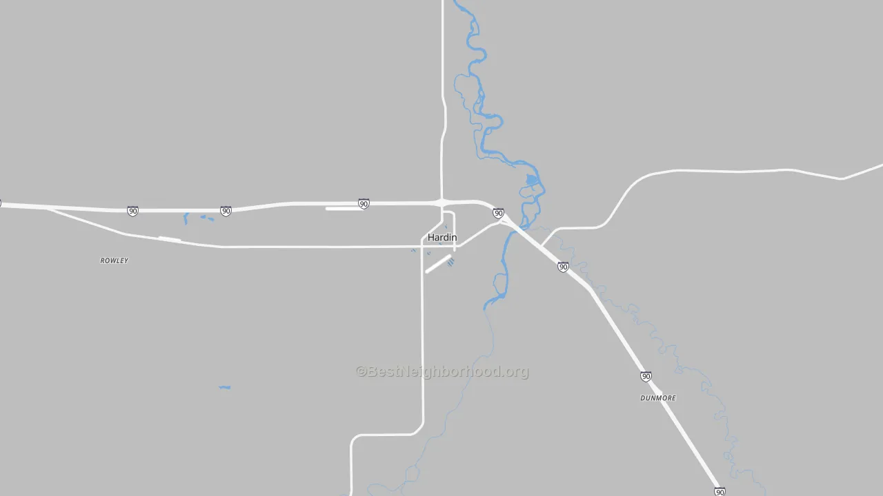 Transit Grade map of 59034, MT