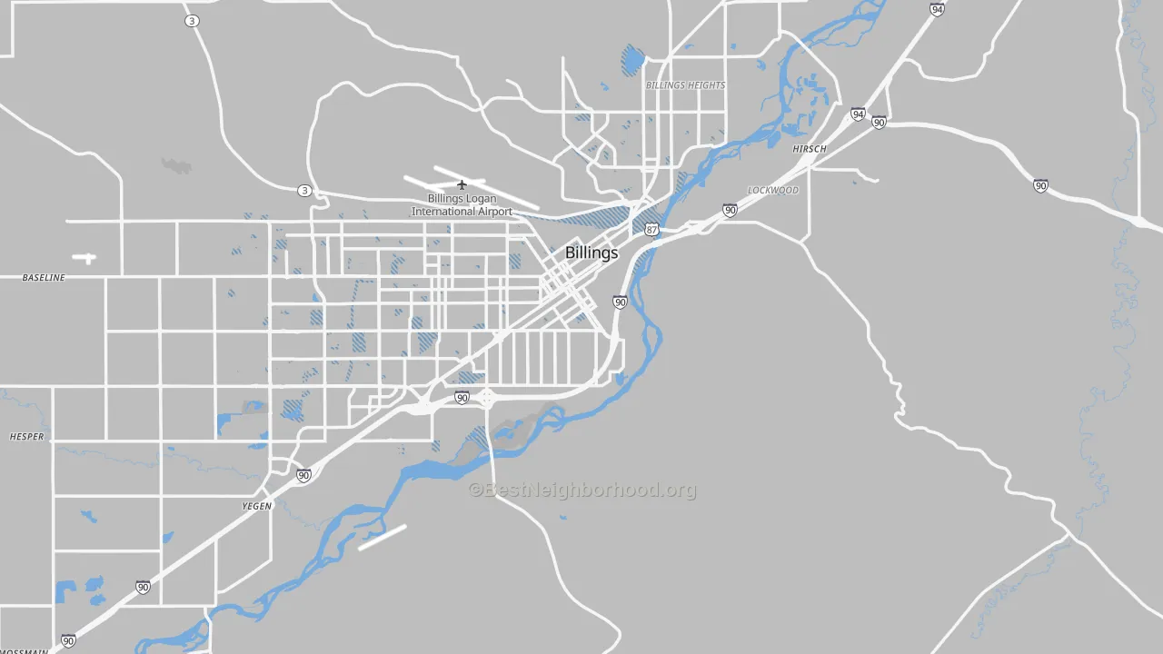 Transit Grade map of 59101, MT