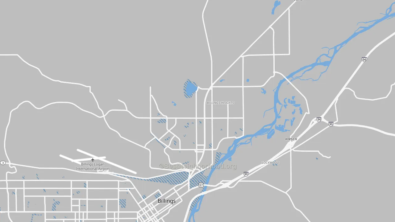 Transit Grade map of 59105, MT