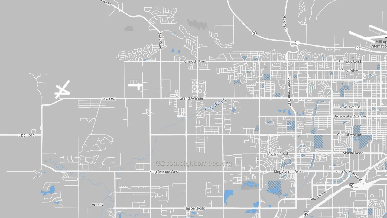 Transit Grade map of 59106, MT