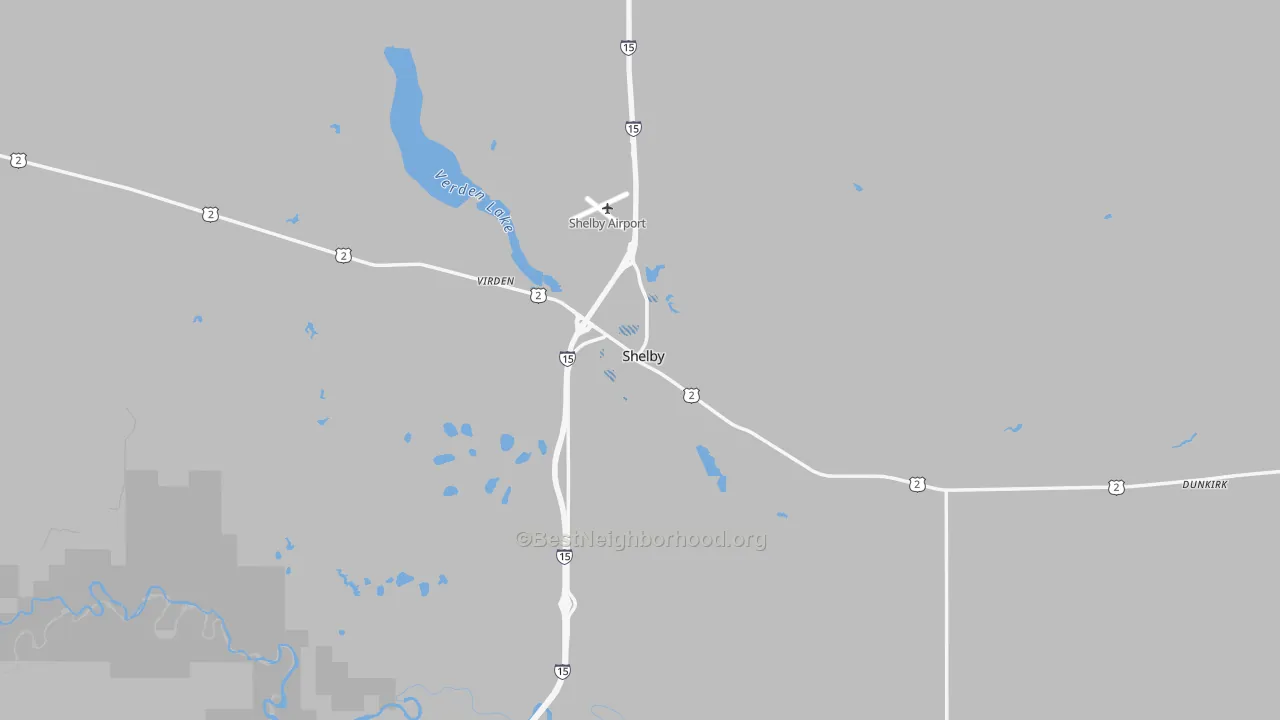 Transit Grade map of 59474, MT