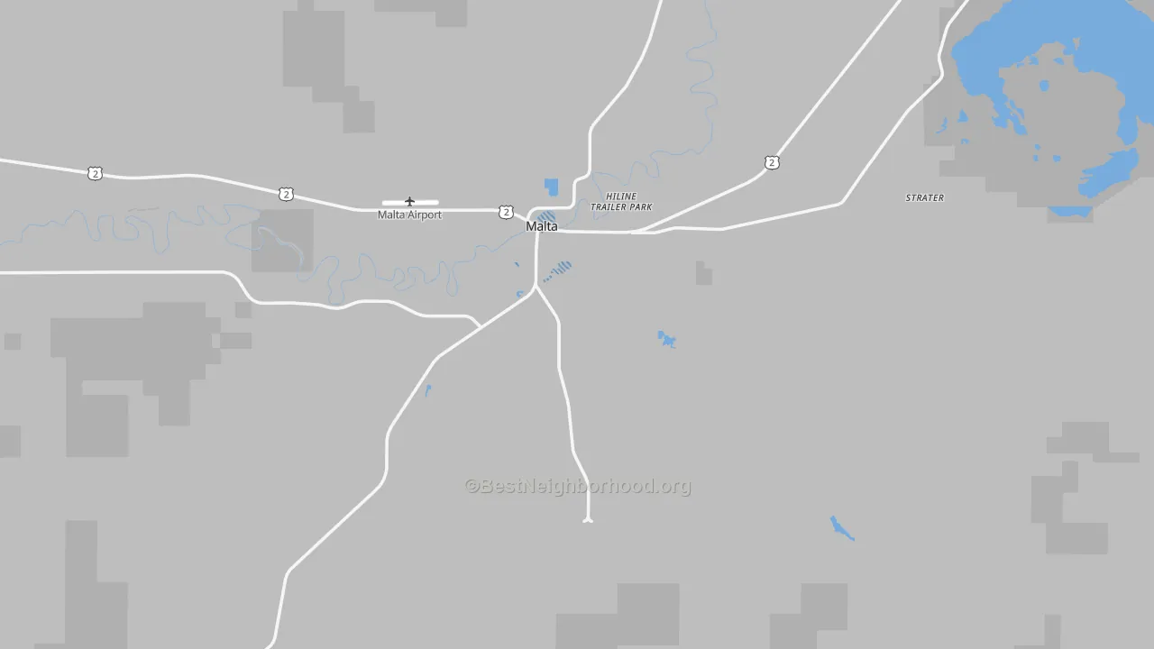 Transit Grade map of 59538, MT